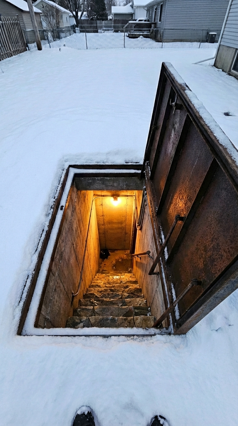 Concealed Underground Shelter Entrance