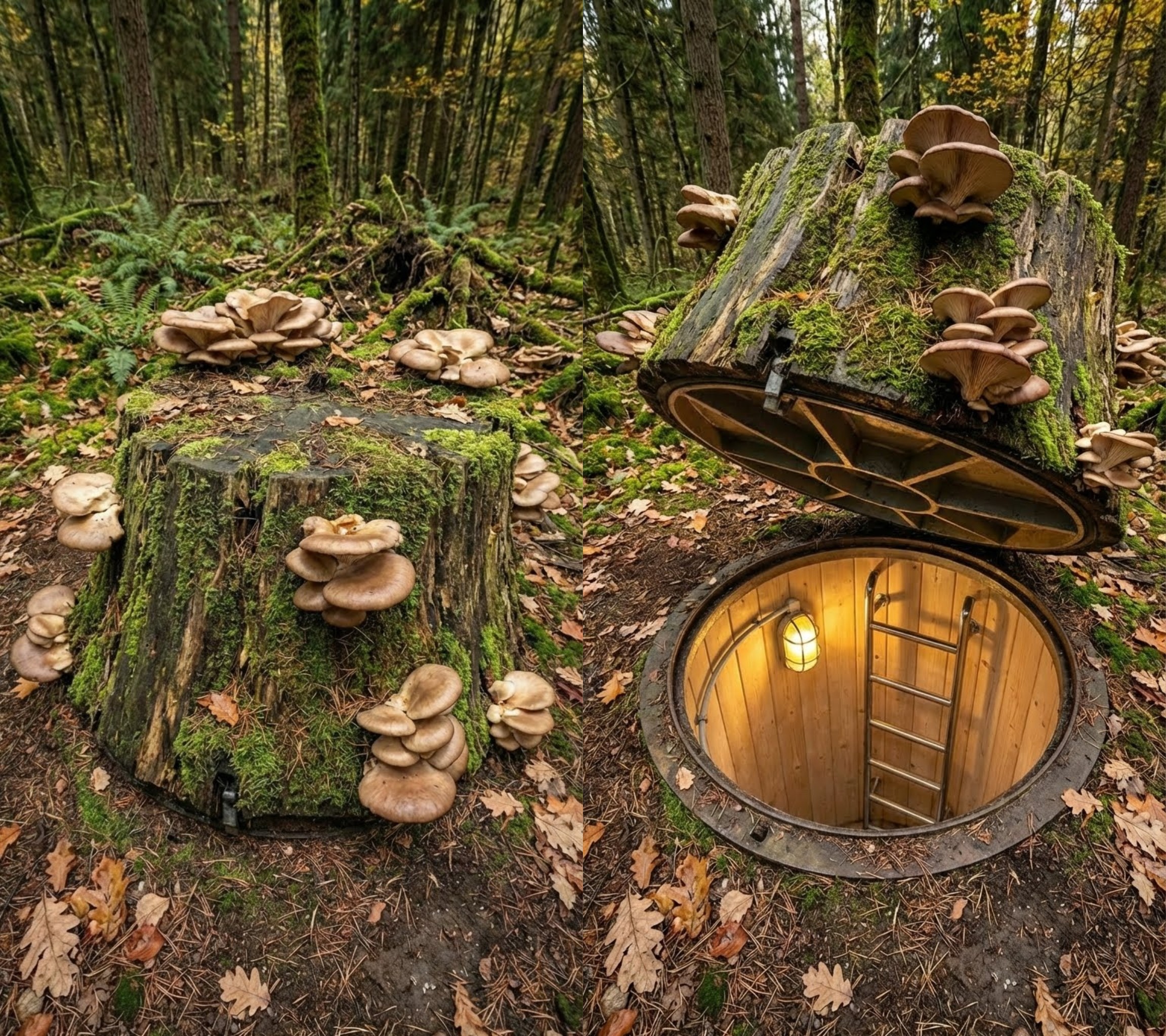 Hidden Under Stone: A Fully Concealed Underground Shelter