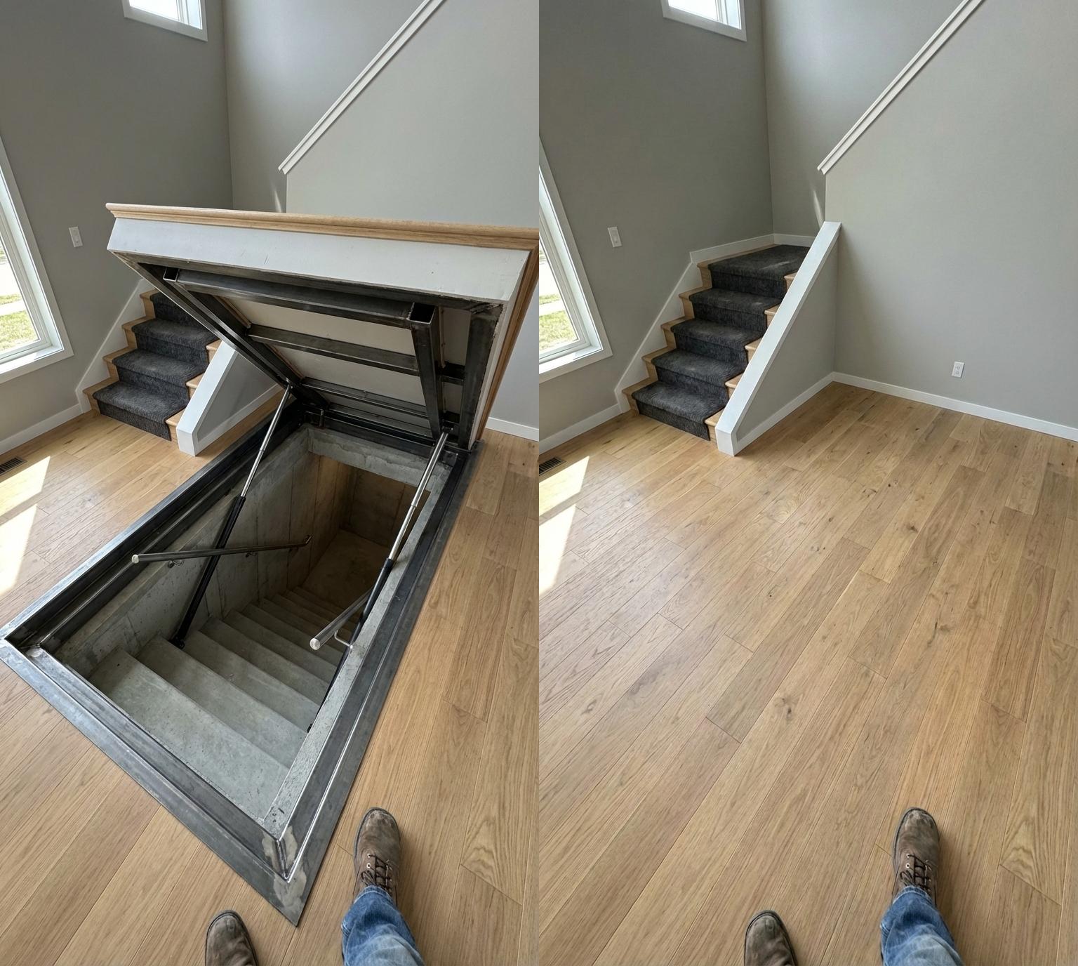 Hidden Under-Bed Shelter – Concealed Emergency Bunker Inside the Bedroom