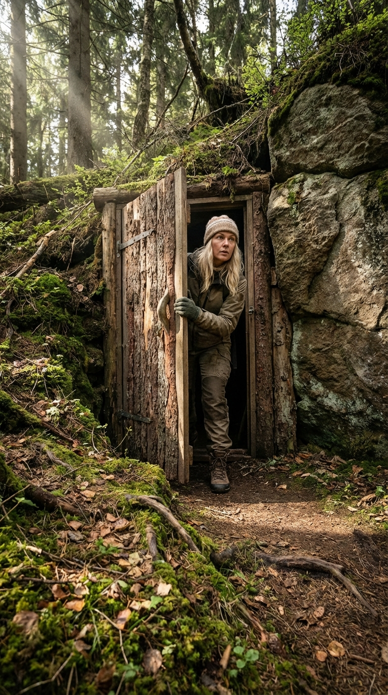 Hidden Rock Bunker: A Modern Underground Living Space Built Inside Nature