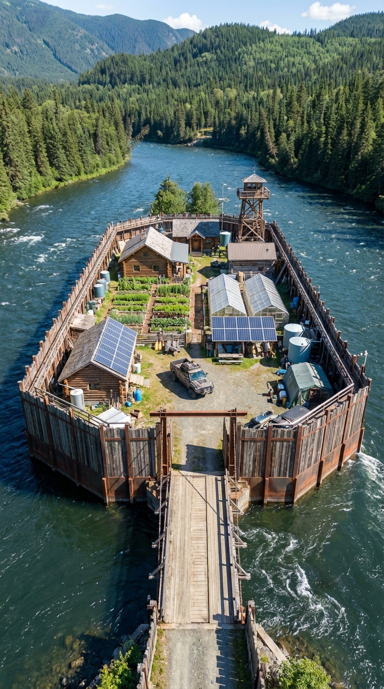 A Hidden Off-Grid Island Fortress in the Alaskan Wilderness