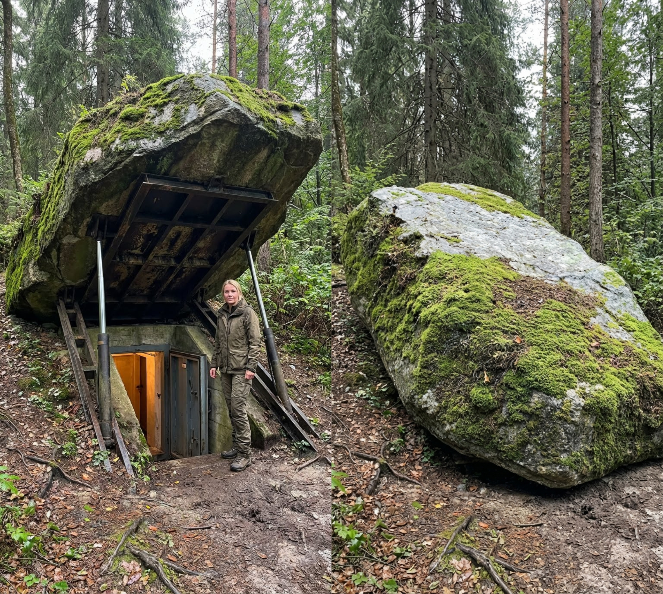 Hidden Bunker Under a Massive Rock: Ultimate Concealment and Survival Design