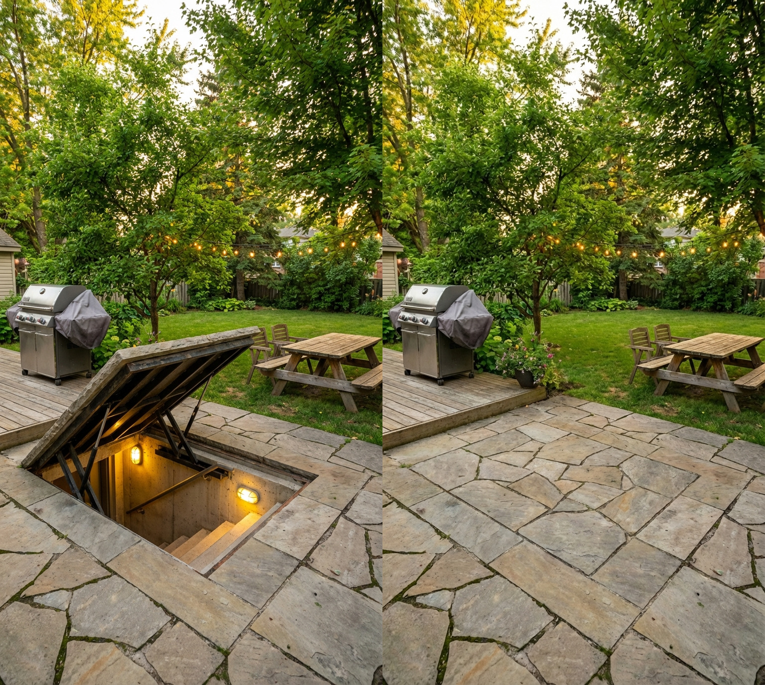 Hidden Backyard Bunker: A Secret Shelter Beneath an Ordinary Garden