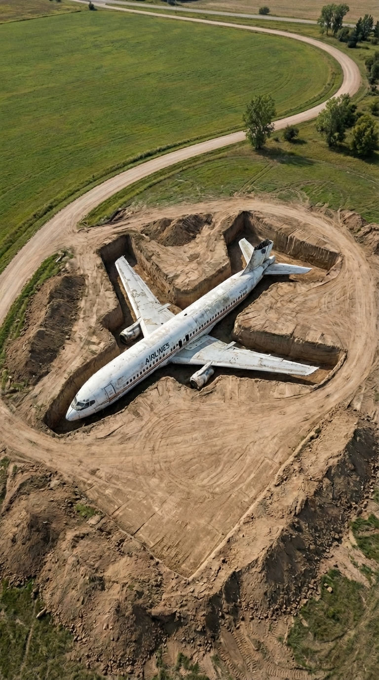 Pilot’s Hidden Airplane Bunker: Turning a Decommissioned Aircraft into an Underground Survival Shelter