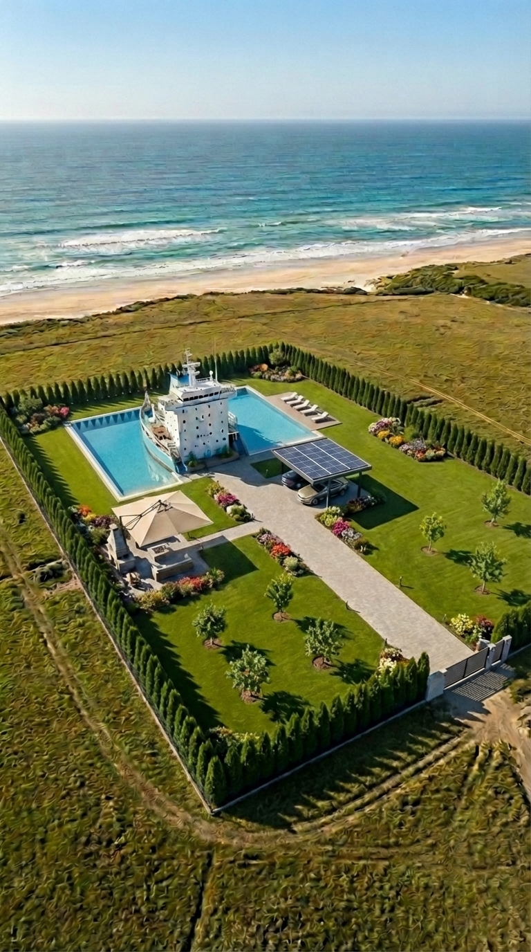 Retired Captain Built a Hidden Coastal Home with a Secret Underground Ship Bunker