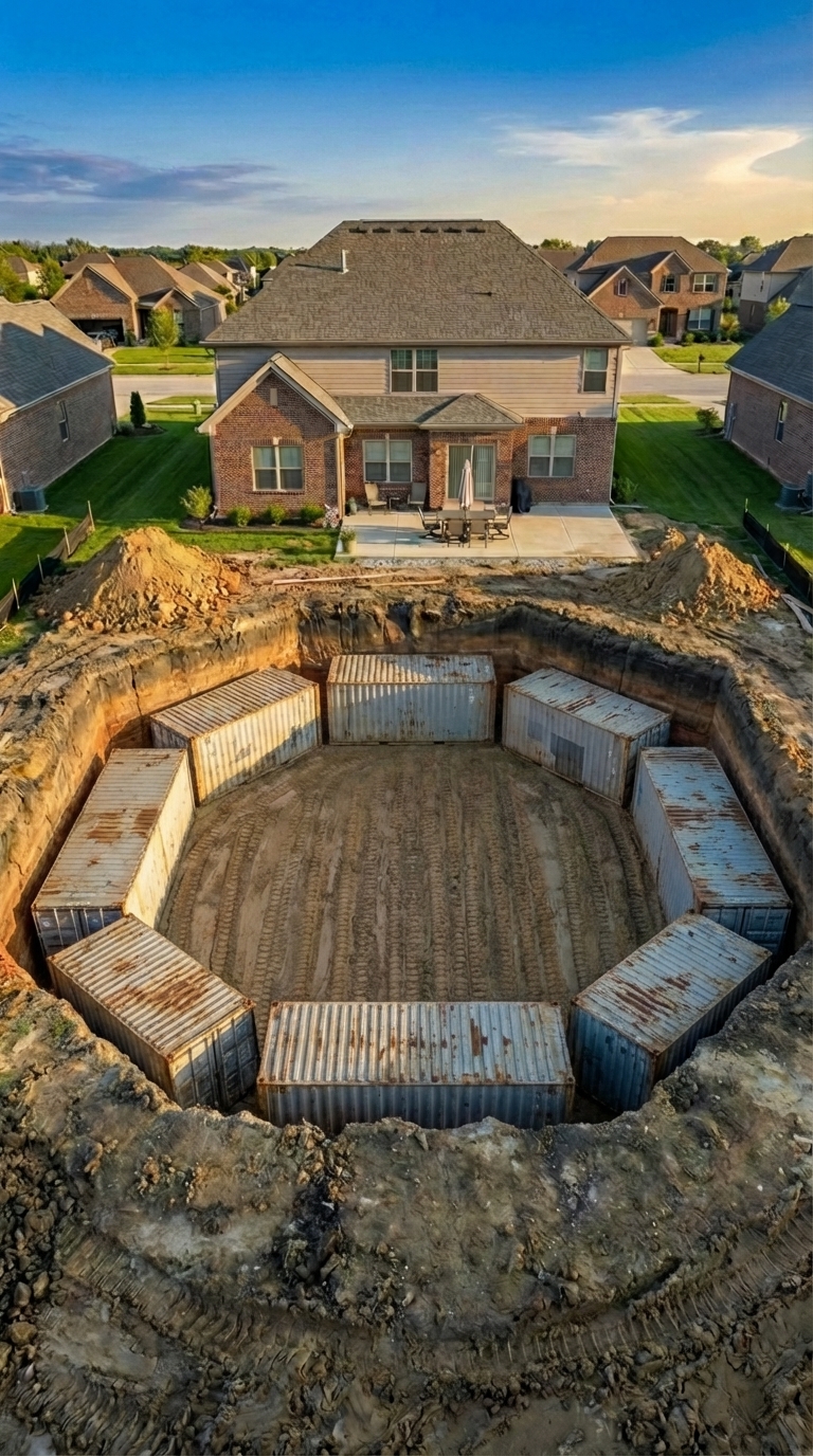 The Ultimate Hidden Backyard Container Bunker