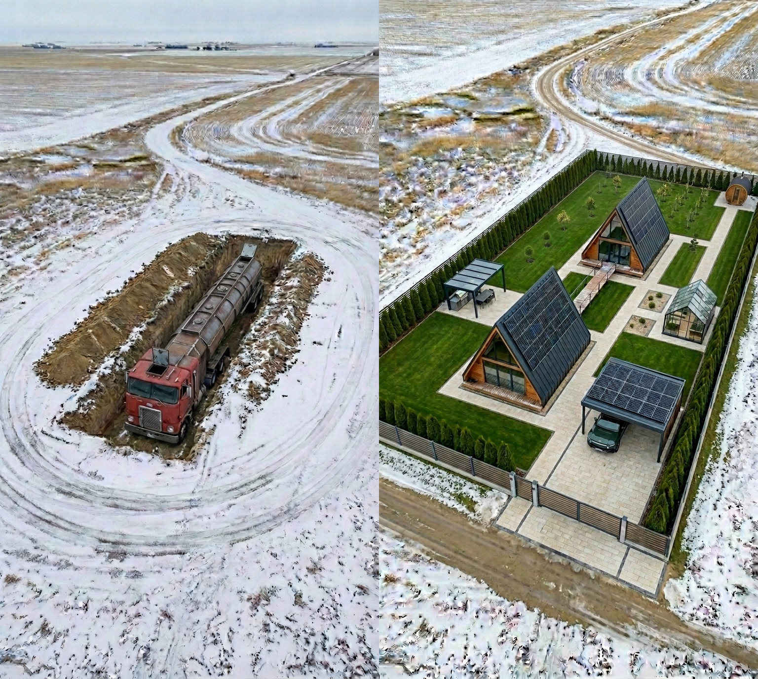 From Highway to Hideout: How a Retired Trucking Family Turned Their Semi-Truck into an Underground Bunker