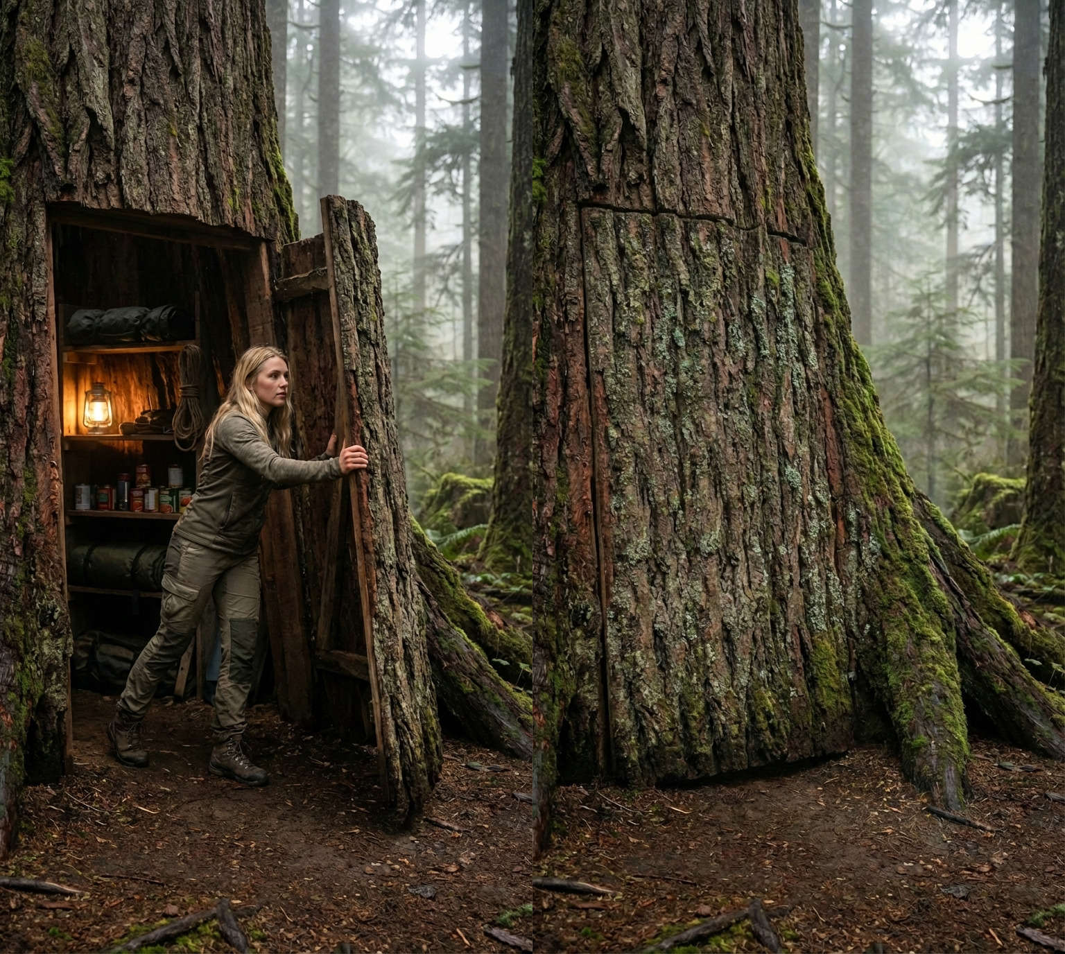 Hidden Tree Bunker – Ultimate Off-Grid Survival Shelter in Plain Sight