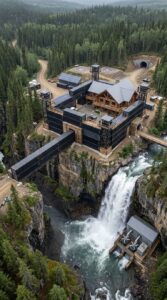 The Ultimate Waterfall Fortress: A Self-Sufficient Survival Compound Above a Remote Canyon dddd2222