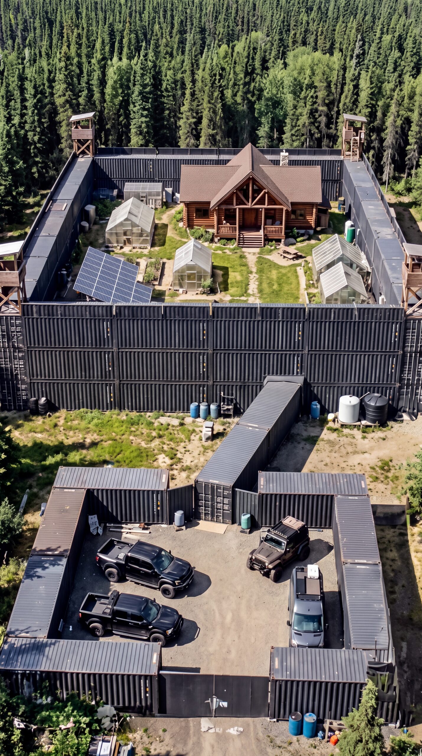 How Much Does It Cost to Build a Private Shipping Container Base in the Alaskan Forest?