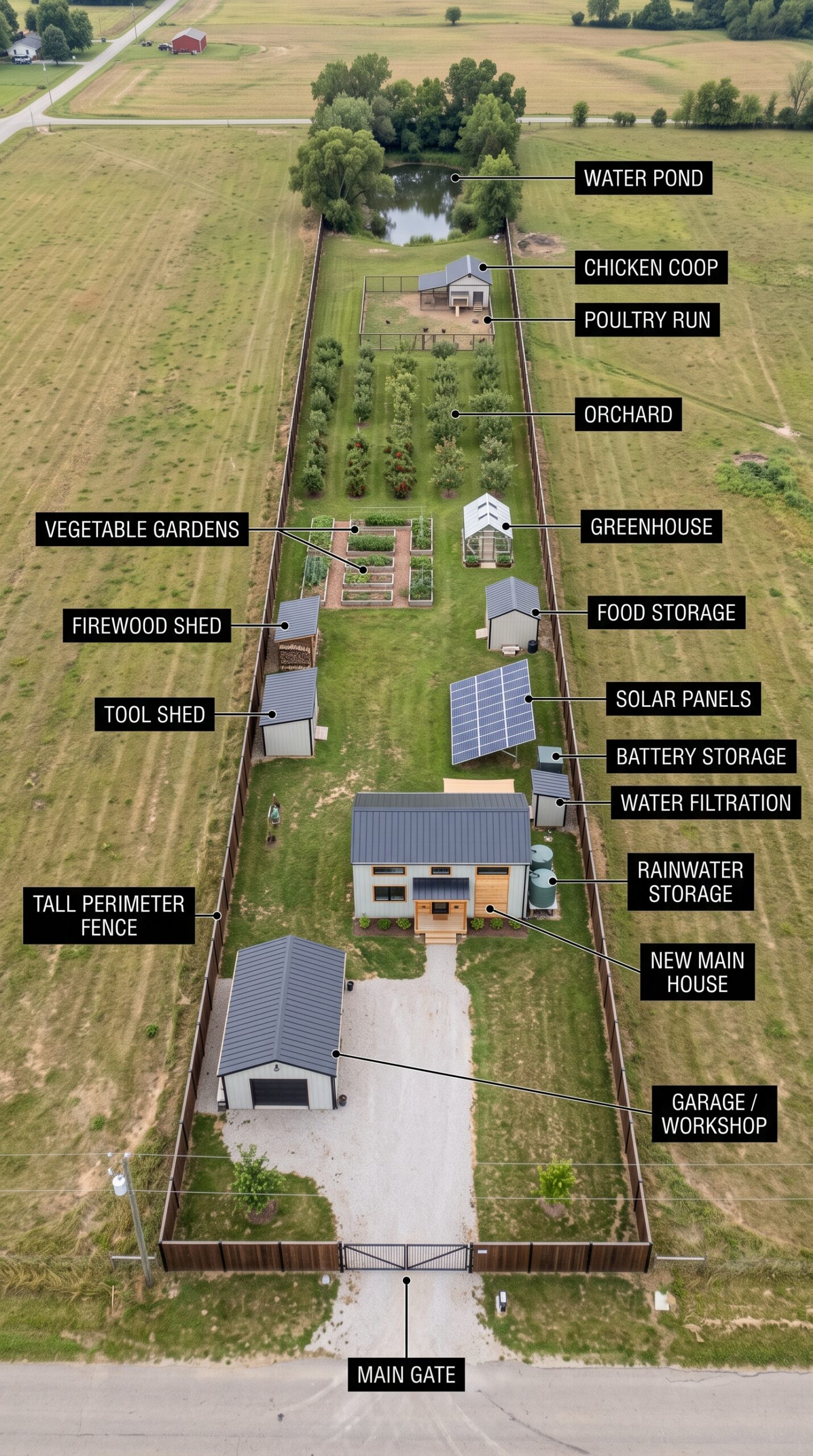 The Cost of Building a Self-Sufficient Family Compoun