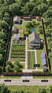A Self-Sufficient American Homestead Designed for Year-Round Living Self-sufficient_homestead_aerial…_2K_202609061937